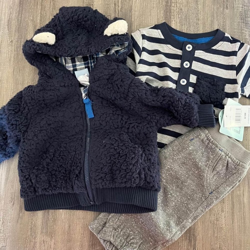 New Baby Boy Outfit 0/3